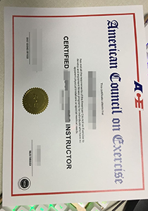 American Council on Exercise Certificate, Buy Fake American Council on Exercise Certificate