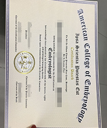 Order Fake American College Embryology Certificate