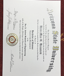 Buy fake degree Arizona State University fake diploma