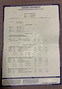 Emory University Transcript, Buy Fake Emory University Transcript