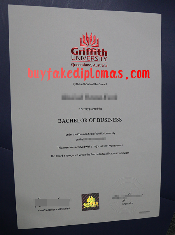 Griffith University Degree, Buy Fake Griffith University Degree