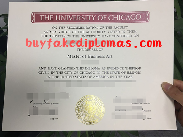 The University of Chicago Degree, Buy Fake The University of Chicago Degree