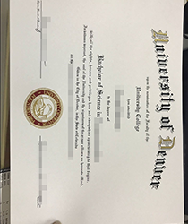 Take Fake University of Denver Diploma