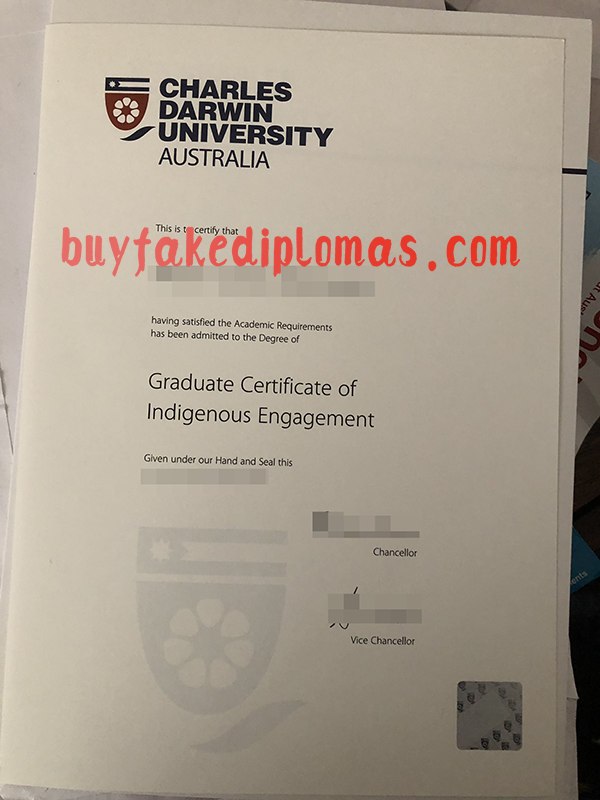 Charles Darwin University Certificate, Buy Fake Charles Darwin University Certificate