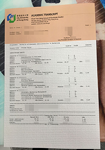 City University of Hong Kong Transcript, Buy Fake City University of Hong Kong Transcript