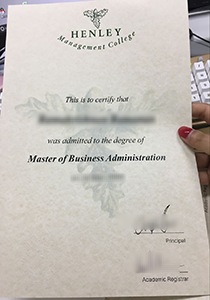 Henley Management College Diploma, Buy Fake Henley Management College Diploma