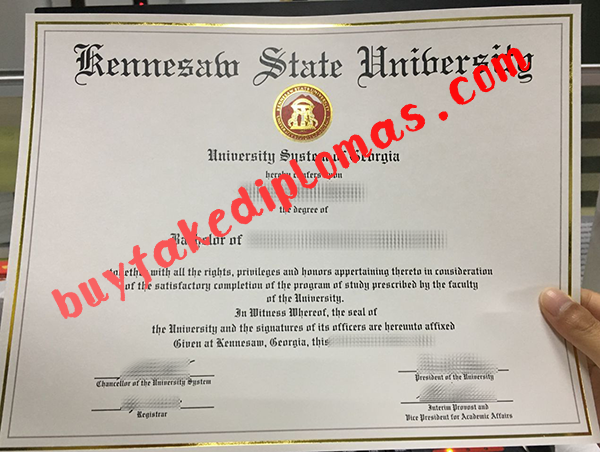 Kennesaw State University Diploma, Buy Fake Kennesaw State University Diploma