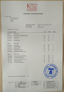 King's College London Transcript, Buy Fake King's College London Transcript