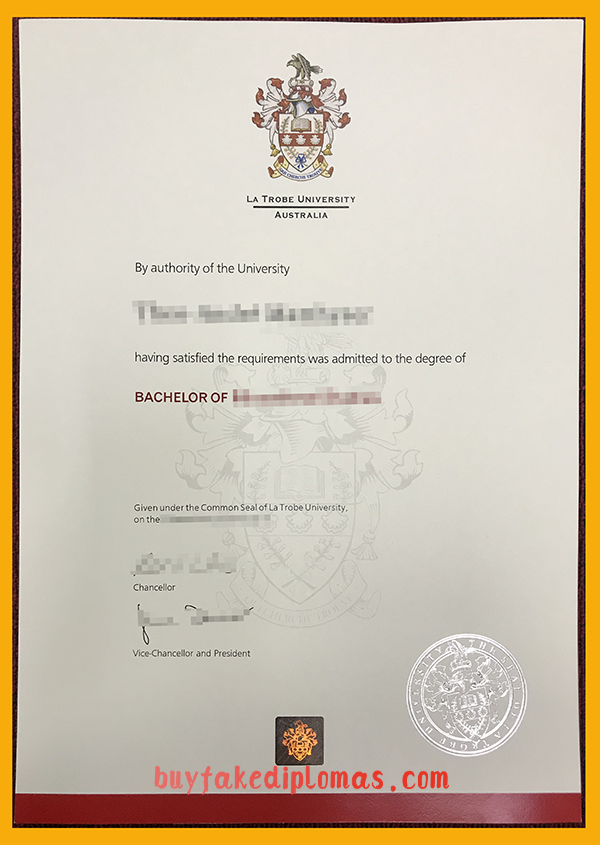 La Trobe University Degree, Buy Fake La Trobe University Degree