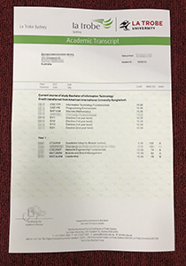 La Trobe University Transcript, Buy Fake La Trobe University Transcript