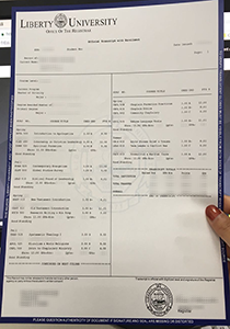 Liberty University Transcript, Buy Fake Liberty University Transcript