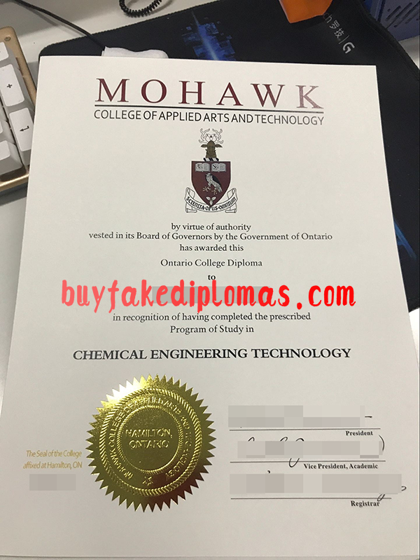 Mohawk College of Applied Arts and Technology fake Diploma