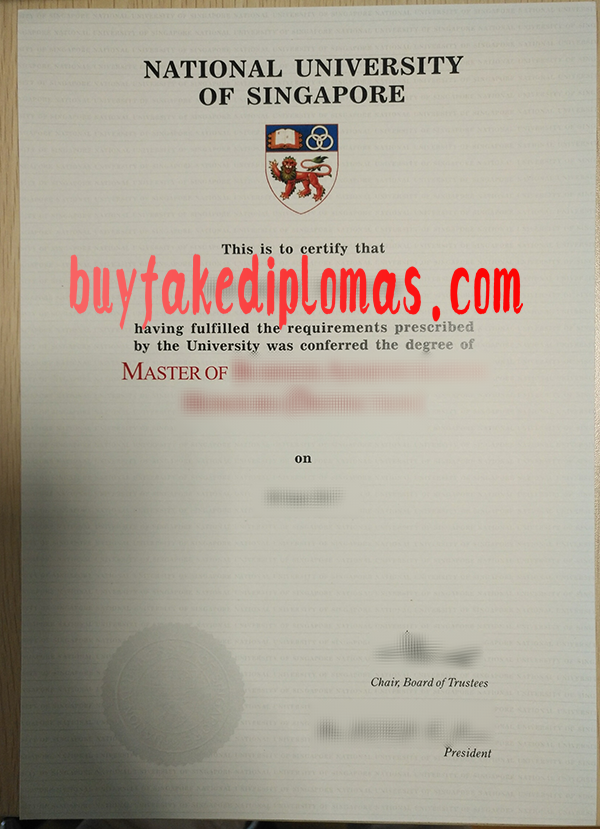 National University of Singapore Diploma, Buy Fake National University of Singapore Diploma
