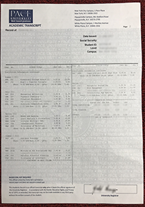 Pace University Transcript, Buy fake Pace University Transcript