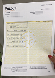 Purdue University Transcript, Buy Fake Purdue University Transcript