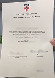 Queen Mary and University College London Diploma, Buy Fake Queen Mary and University College London Diploma