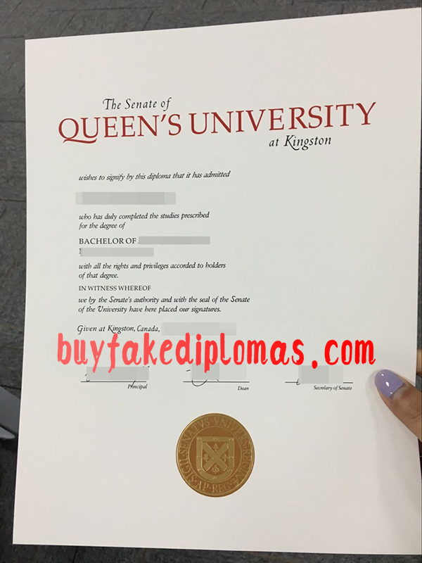 Queens University Diploma, Buy Fake Queens University Diploma