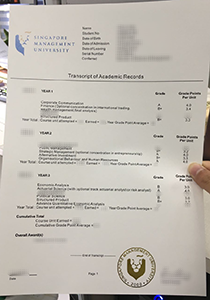 Singapore Management University Transcript, Buy Fake Singapore Management University Transcript