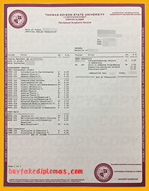 Thomas Edison State University Transcript, Buy Fake Thomas Edison State University Transcript