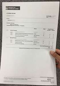 Univeresity of Technology Sydney Transcript, Buy Fake Univeresity of Technology Sydney Transcript