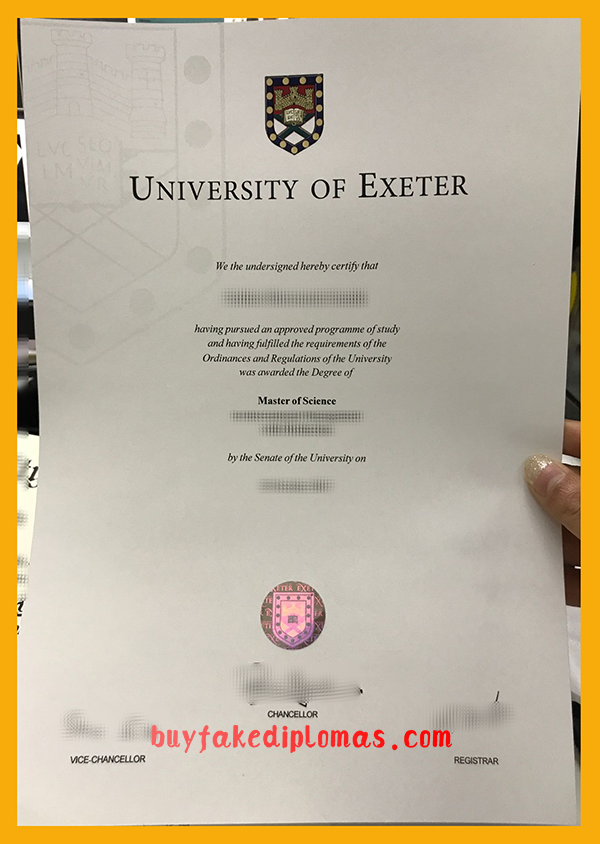 University of Exeter Degree, Buy Fake University of Exeter Degree