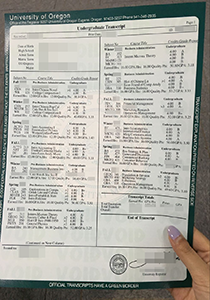University of Oregon Transcript, Buy Fake University of Oregon Transcript