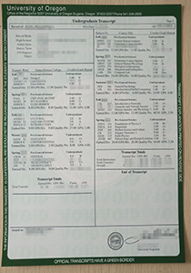 University of Oregon Transcript, Buy Fake University of Oregon Transcript