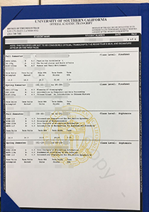University of Southern California Transcript, Buy Fake University of Southern California Transcript