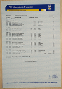 University of Southern Queensland Transcript, Buy Fake University of Southern Queensland Transcript