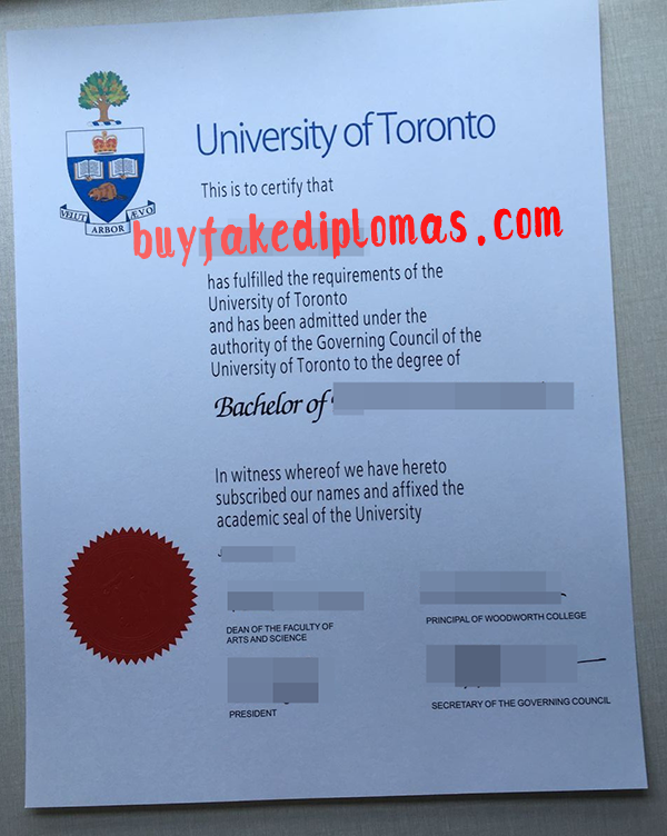 University of Toronto Diploma, Buy Fake University of Toronto Diploma