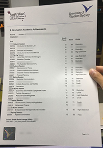 University of Western Sydney Transcript, Bay Fake University of Western Sydney Transcript