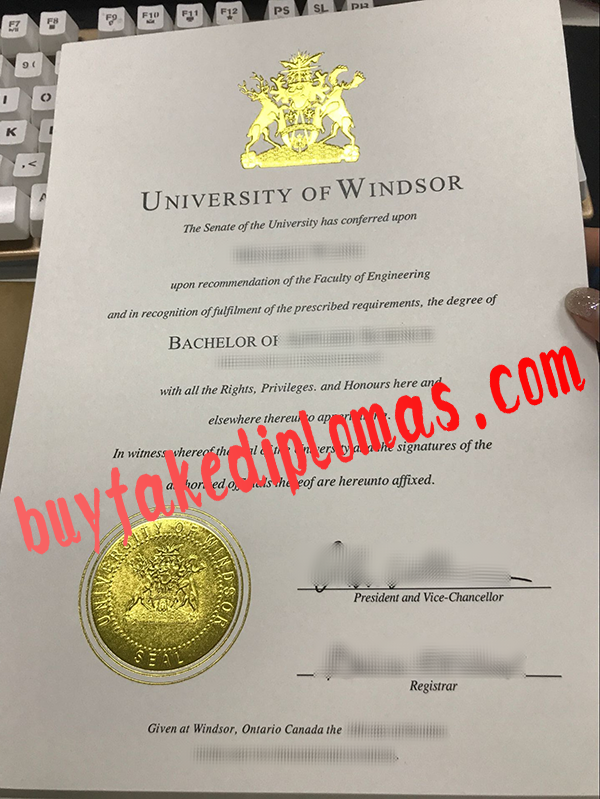 University of Windsor Diploma, Buy Fake University of Windsor Diploma