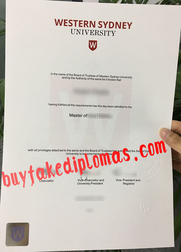 Western Sydney University Diploma, Buy Fake Western Sydney University Diploma