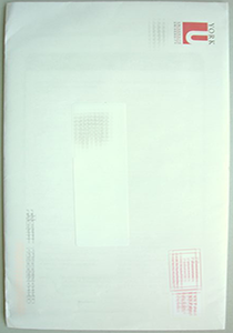 York University Envelope, Buy Fake York University Envelope