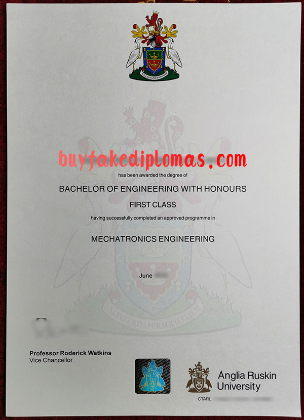 Fake Anglia Ruskin University Degree