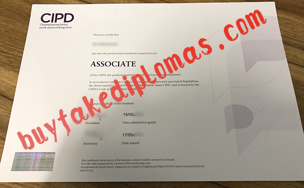 CIPD Certificate, Buy Fake CIPD Certificate