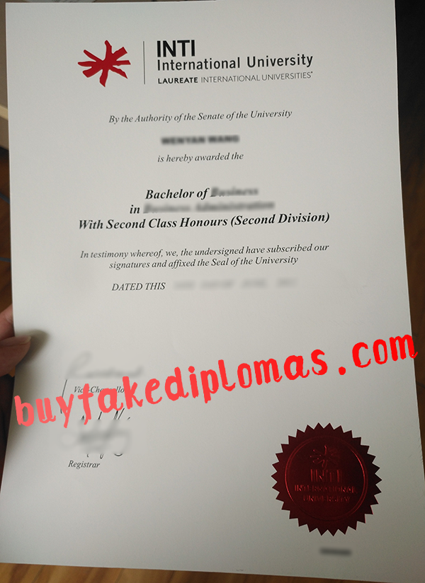 INTI Degree, Buy Fake INTI Degree