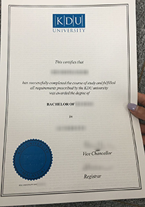 KDU University Diploma, Buy Fake KDU University Diploma