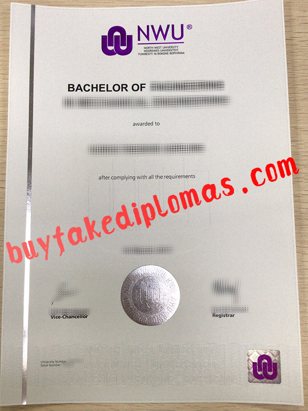 North West University Diploma, Buy Fake North West University Diploma