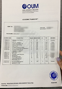 Open University Malaysia Transcript, Buy Fake Open University Malaysia Transcript