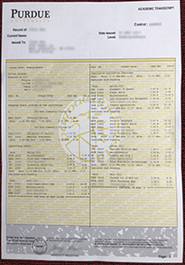 Purdue University Transcript, Buy Fake Purdue University Transcript