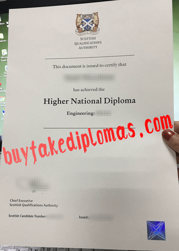 SQA HND, Buy Fake SQA HND