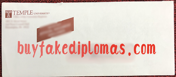 Temple University Envelope, Buy Fake Temple University Envelope
