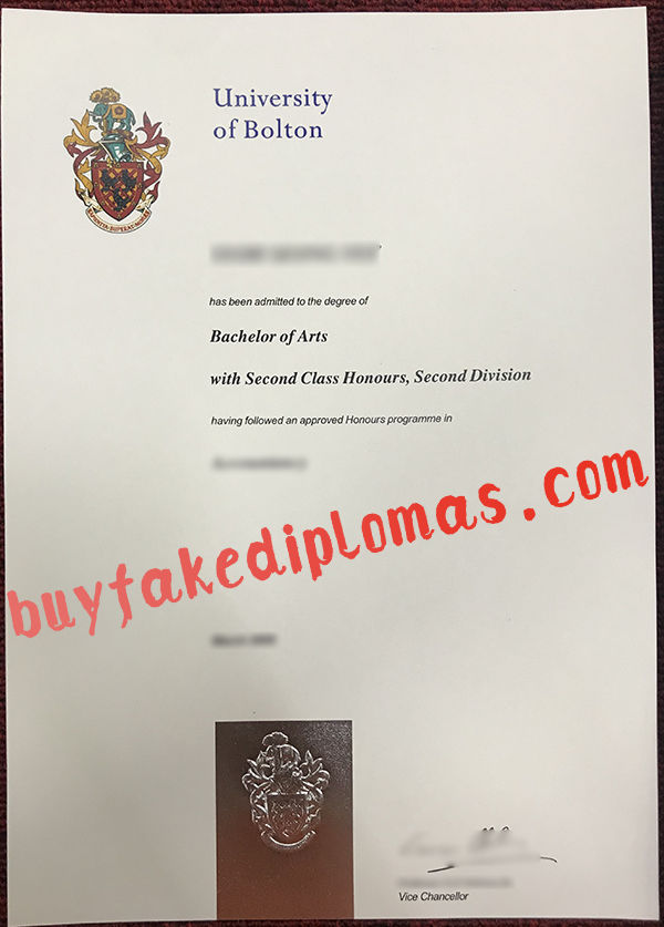 University of Bolton Diploma, Buy Fake University of Bolton Diploma