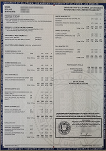 University of California Los Angeles Transcript, Buy Fake University of California Los Angeles Transcript