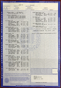 University of California Irvine Transcript, Buy Fake University of California Irvine Transcript