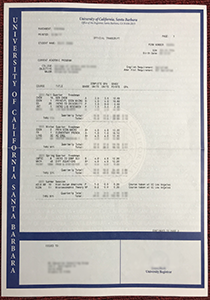 University of California Santa Barbara Transcript, Buy Fake University of California Santa Barbara Transcript