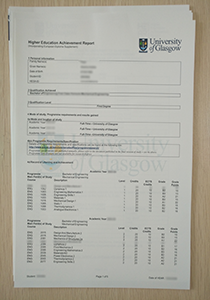 University of Glasgow Transcript, Buy Fake University of Glasgow Transcript