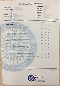 University of Greenwich Transcript, Buy Fake University of Greenwich Transcript