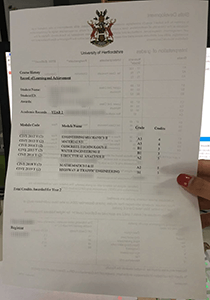 University of Hertfordshire Transcript, Buy Fake University of Hertfordshire Transcript